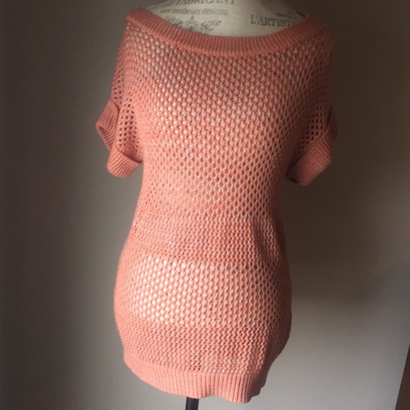 Short-sleeve mesh sweater - Picture 5 of 5